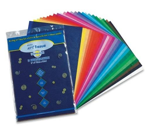 Pacon Spectra Assorted Color Tissue Pack, 12" x 18", 10 Colors, Pack Of 50 Sheets