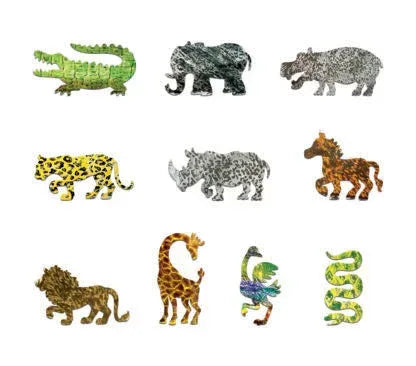 Roylco Animal Kingdom Stencils & Rubbing Plate Set