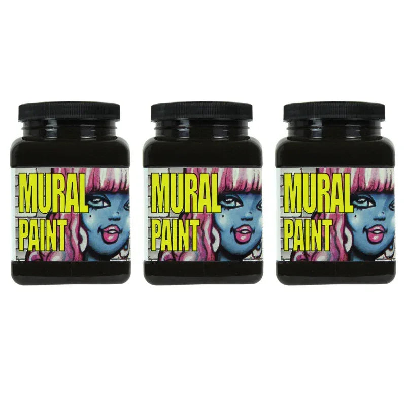 Mural Paint, Pint, Mud (Raw Umber), Pack of 3