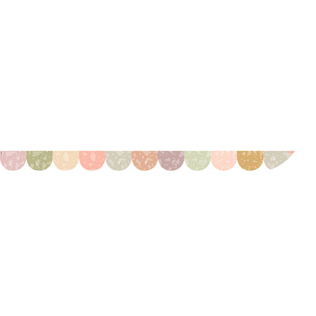 Terrazzo Tones Scalloped Magnetic Border, 24 Feet