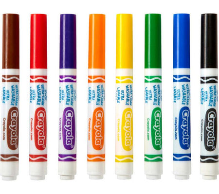 Crayola® WASHABLE Ultra-Clean Broad Line Markers Classpack, 200 Count, 8 colors (BIN588200)