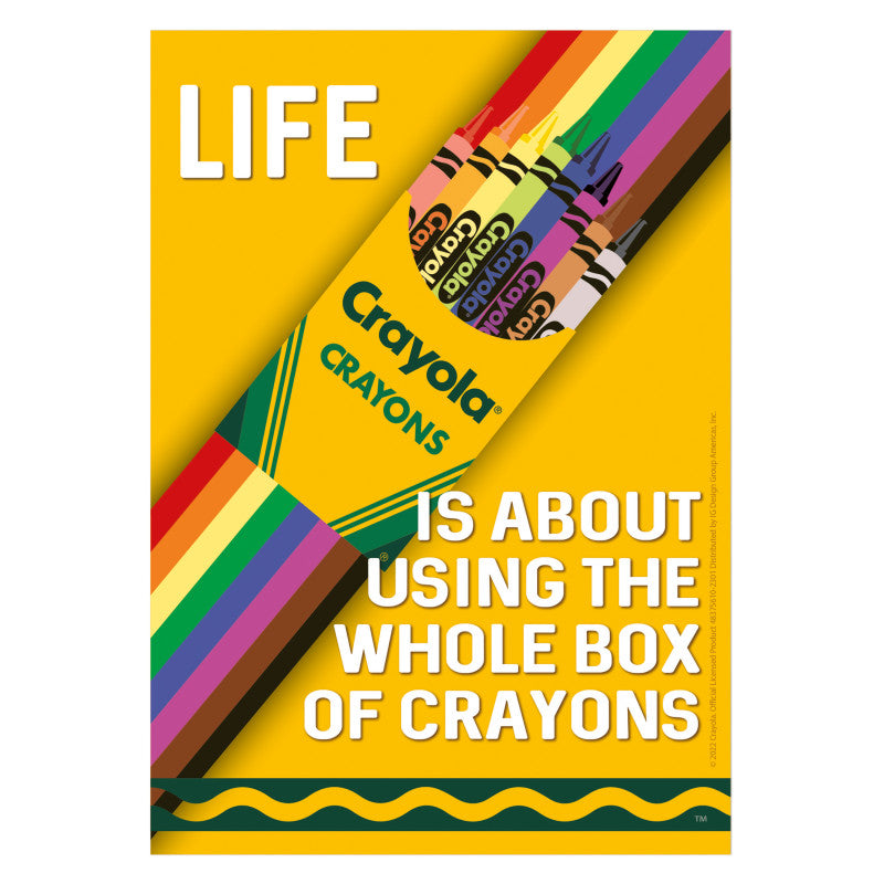 Crayola&reg; Use the Whole Box of Crayons Poster, 13" x 19"