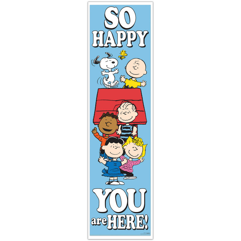 Peanuts&reg; So Glad You Are Here! Banner - Vertical