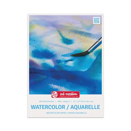 Watercolor Paper Pad, 90lbs, 11" x 15", 15 Sheets