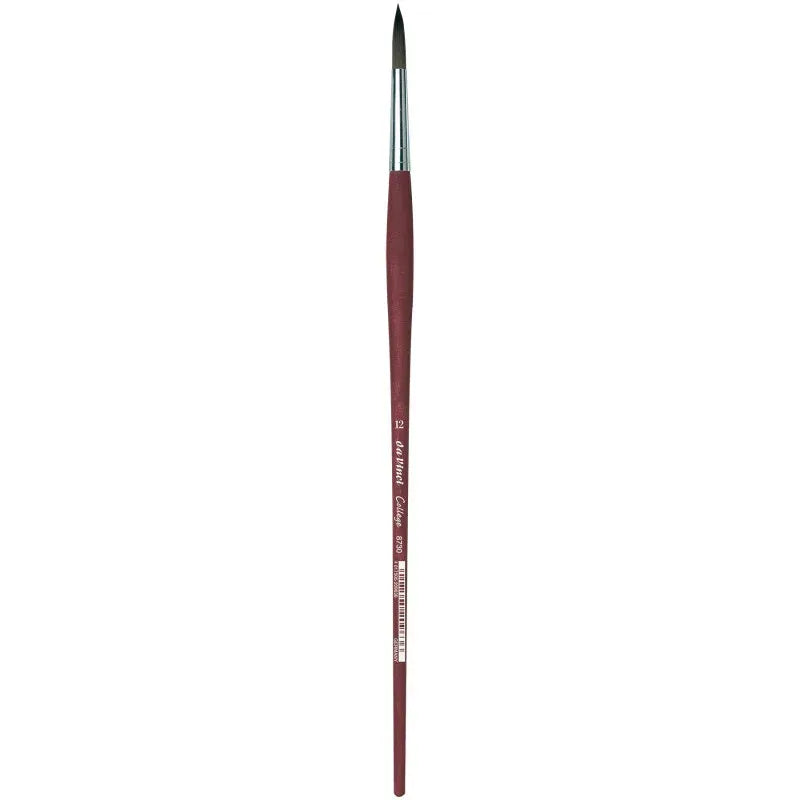 COLLEGE Student Brush, Synthetic, Acrylic & Oil, Round, Series 8730, Size 12
