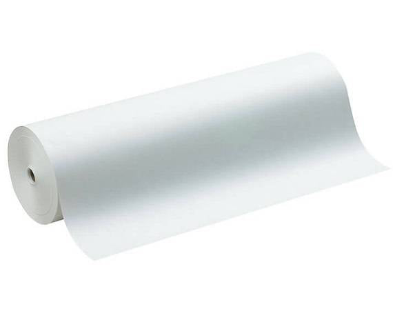 Kraft Paper Roll - White, 48" x 1000'. Wt. 50lb. Heavy Weight