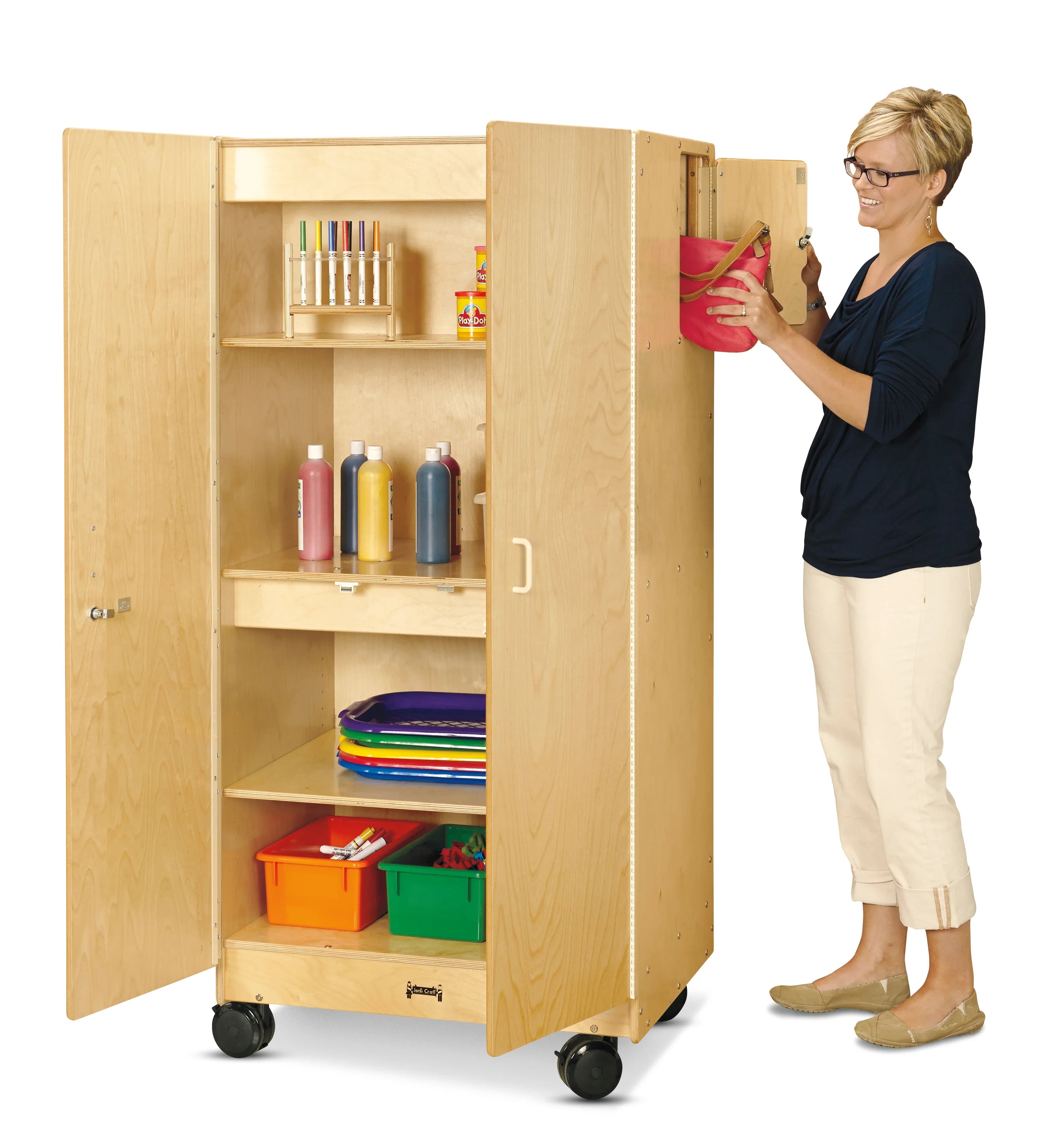 Jonti-Craft® Hideaway Storage Cabinet – Mobile
