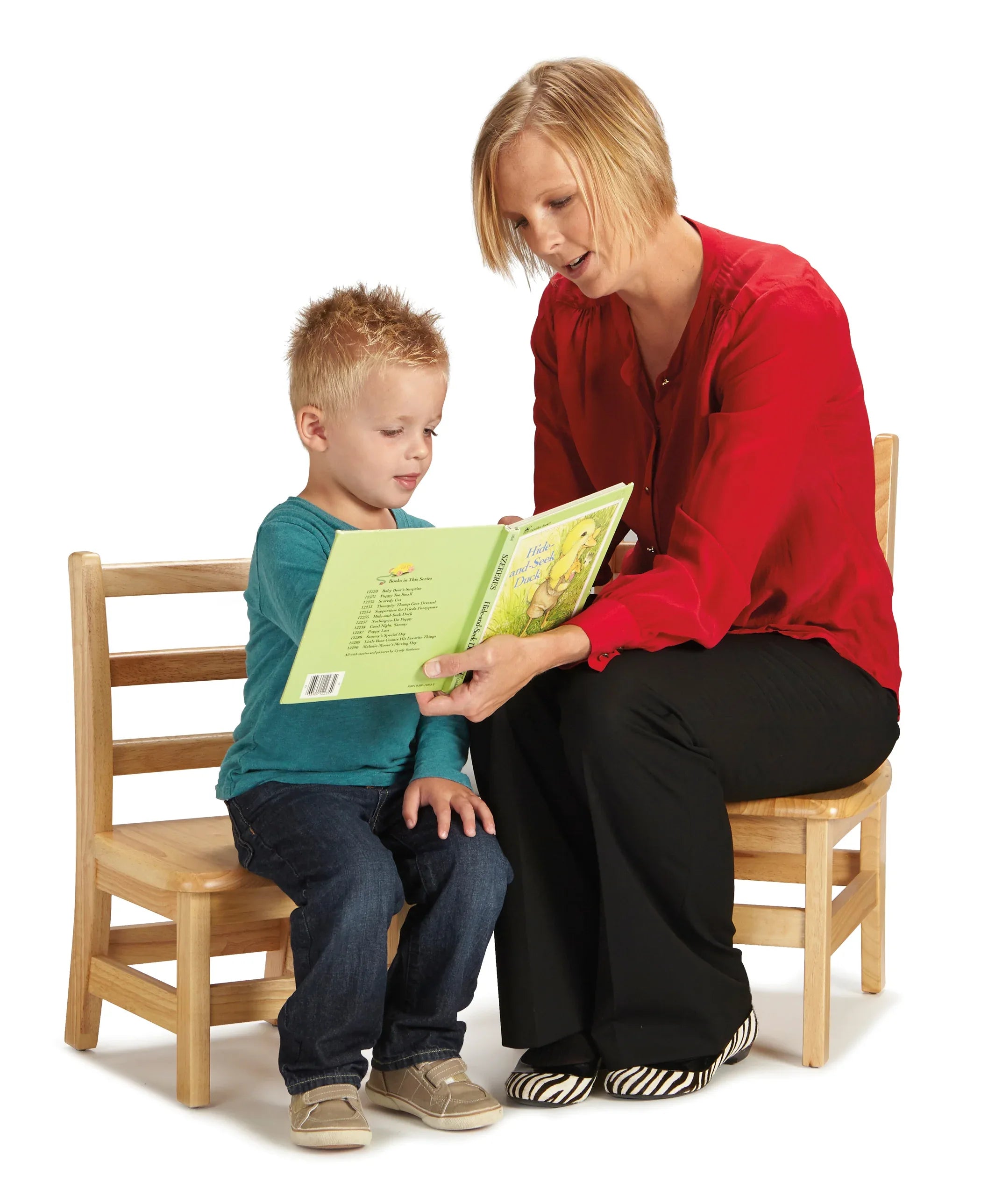 Jonti-Craft® Instructor’s Ladderback Chair Pair - 12" Height