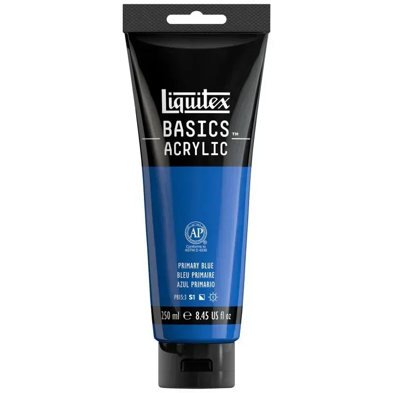 BASICS Acrylic Paint, 250 mL, Tube, Primary Blue
