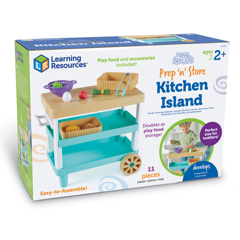 New Sprouts&reg; Prep 'n' Store Play Kitchen Island