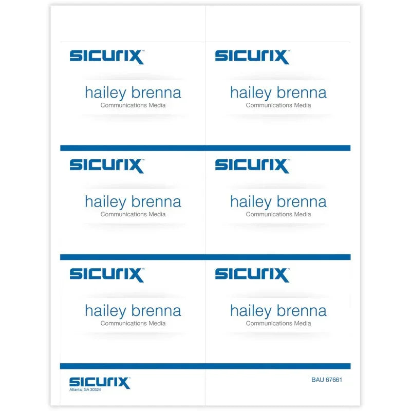 Printable Badge Inserts, 4" x 3", Pack of 60