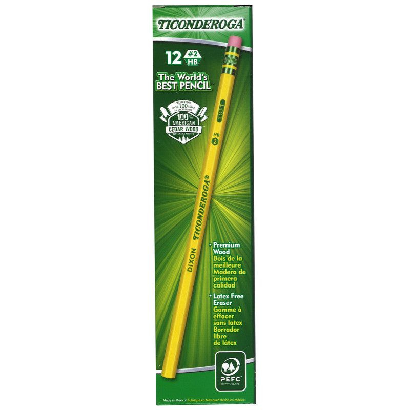 No. 2 Pencils, Unsharpened, Pack of 12