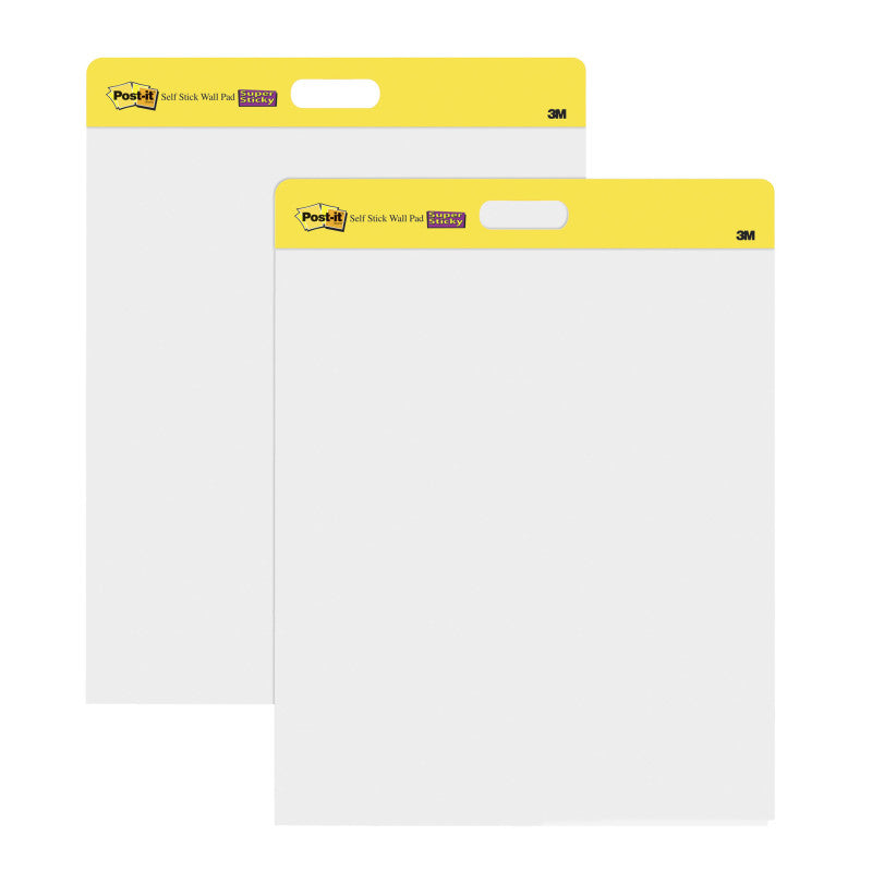 Wall Pad, 20 in x 23 in, White, 20 Sheets/Pad, 2 Pads/Pack, Mounts with Command&trade; Strips included
