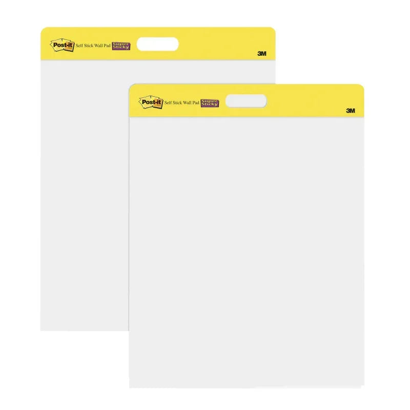 Wall Pad, 20 in x 23 in, White, 20 Sheets/Pad, 2 Pads/Pack, Mounts with Command&trade; Strips included