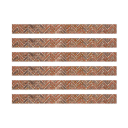 Curiosity Garden Brick Extra Wide Deco Trim&reg;, 37 Feet Per Pack, 6 Packs