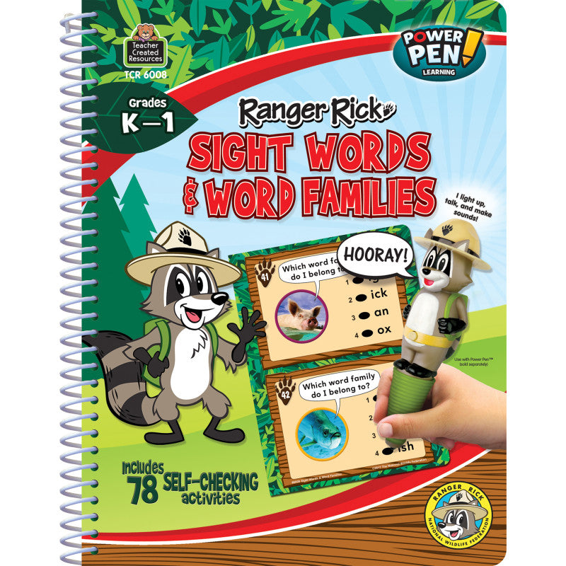 Ranger Rick&reg; Power Pen&reg; Learning Book: Sight Words & Word Families