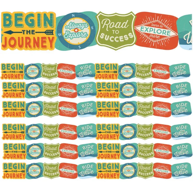 Adventurer Badges Extra Wide Deco Trim&reg;, 37 Feet Per Pack, 6 Packs
