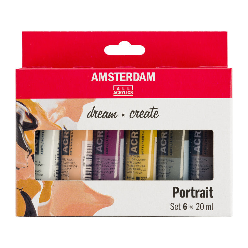 Standard Acrylic Portrait Colors Set, 6 x 20mL