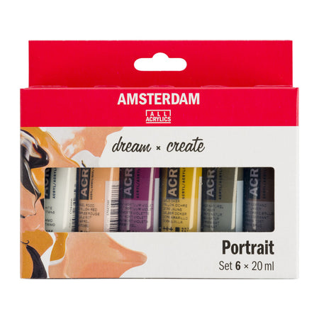 Standard Acrylic Portrait Colors Set, 6 x 20mL