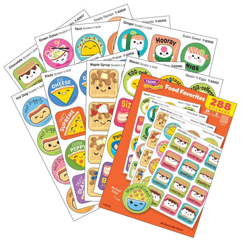 Food Favorites Scratch 'n Sniff Stinky StickersÂ® Variety Pack, Pack of 288