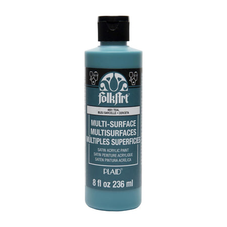 Acrylic Paint Multi-Surface Satin, 8oz., Teal