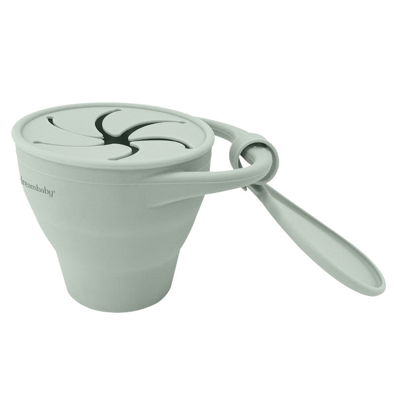 Silicone Pop-Up Snack Cup, Seafoam
