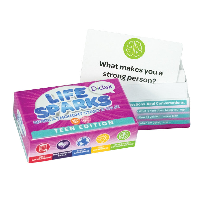 Life Sparks! SEL Conversation Cards, Teen Edition, 200 Prompts