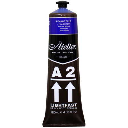 A2 Heavy Body Lightfast Artist Acrylic, 4 oz., Pthalo Blue