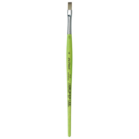 FIT Synthetics Student Brush, Synthetic, Acrylic & Tempera, Flat, Series 374, Size 6