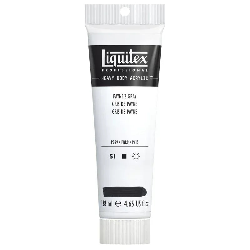 Professional Heavy Body Acrylic Paint, 138 mL Tube, Payne's Gray