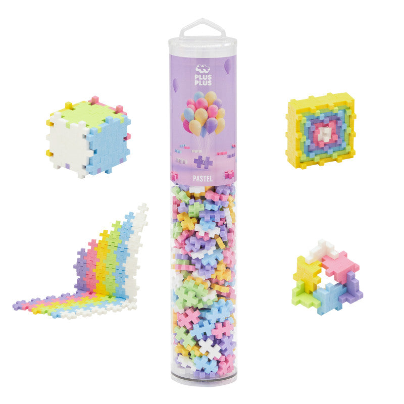 Building Blocks 240-Piece Tube, Pastel