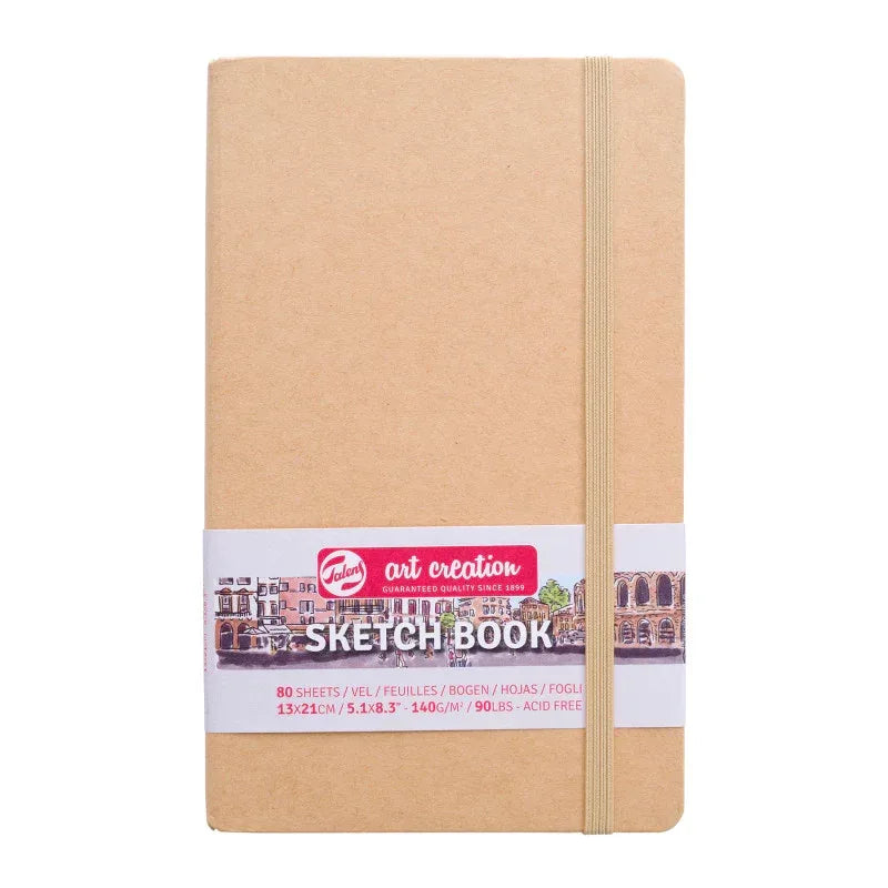 Sketchbook, 80 Sheets, 90lbs, Kraft Cover, 5.1" x 8.3"