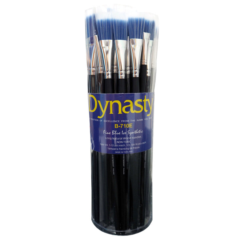 Blue Ice Easel Brush Canister, 60 Brushes