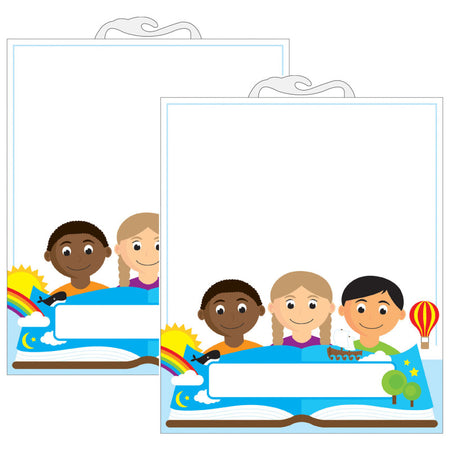 Multicultural File Buddy Storage Bag, 10.5" x 12.5", 6 Per Pack, 2 Packs