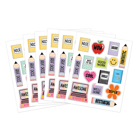 Cool for School Stickers, Pack of 90