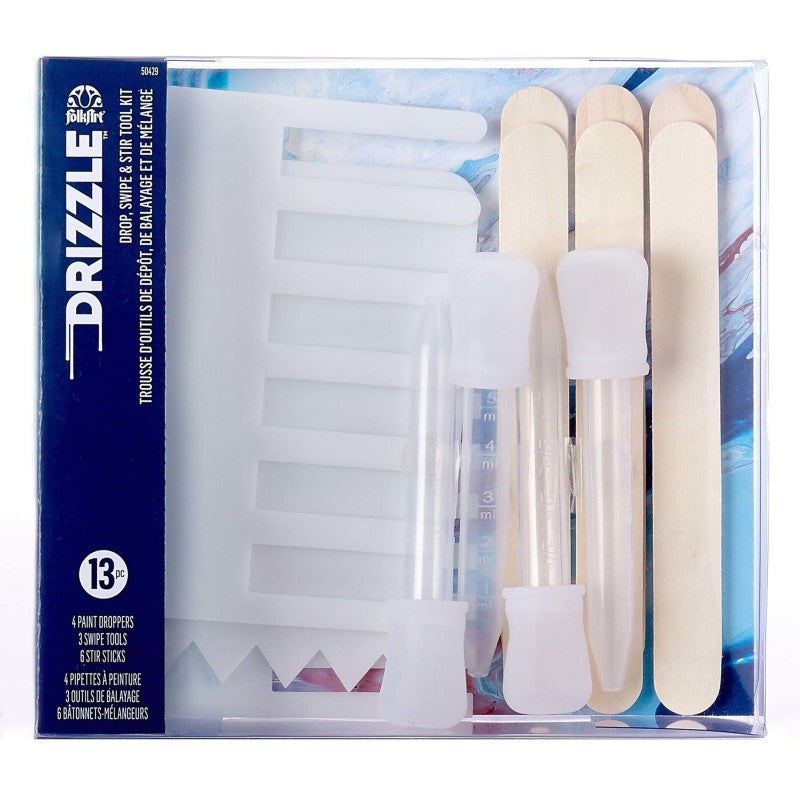 Drizzle Pouring Technique Tool Set, 13-Piece Set