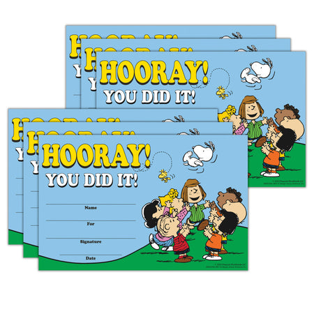Peanuts&reg; Recognition Awards, 36 Per Pack, 6 Packs
