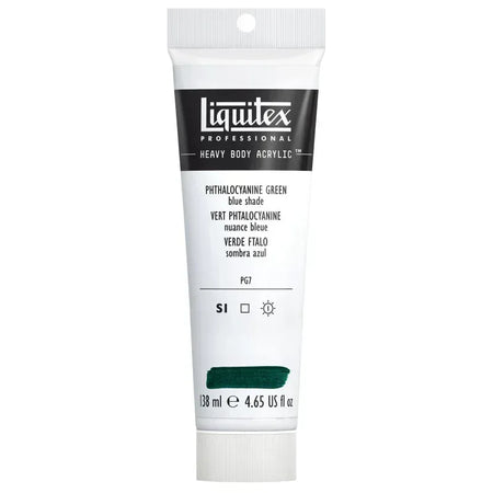 Professional Heavy Body Acrylic Paint, 138 mL Tube, Phthalocyanine Green (Blue Shade)