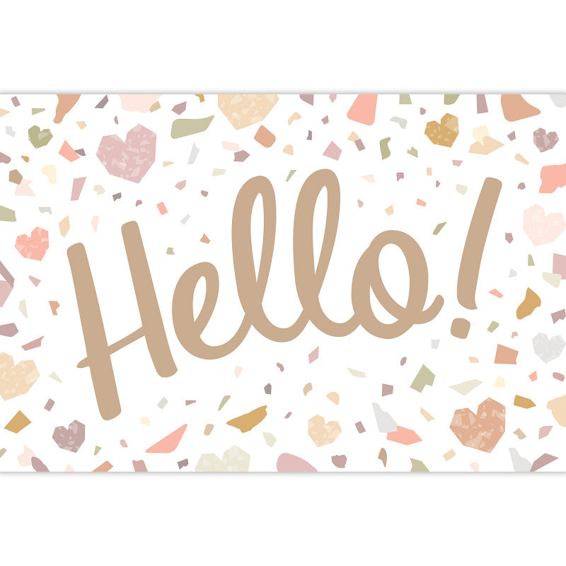 Terrazzo Tones Hello Postcards, Pack of 30