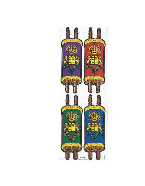 Torah Judaic Jumbo Stickers 25 Sheets