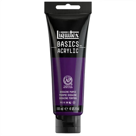 BASICS Acrylic Paint, 118 mL Tube, Dioxazine Purple