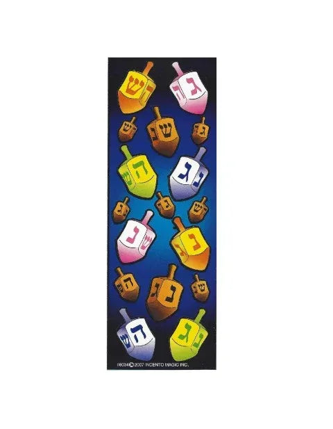 Chanukah Dreidel Judaic Stickers 25 Sheets