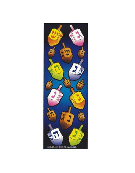 Chanukah Dreidel Judaic Stickers 25 Sheets