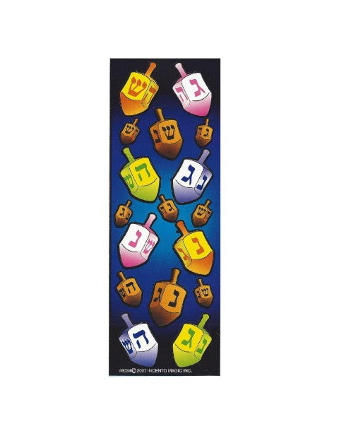 Chanukah Dreidel Judaic Stickers 25 Sheets