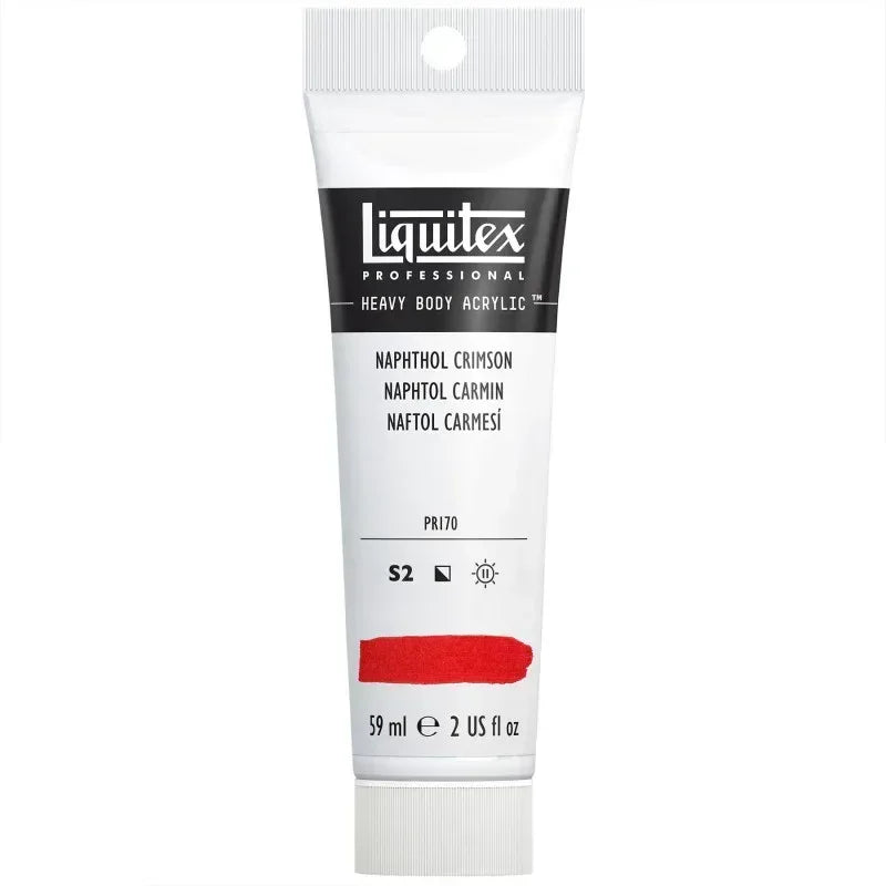 Professional Heavy Body Acrylic Paint, 59 mL Tube, Naphthol Crimson