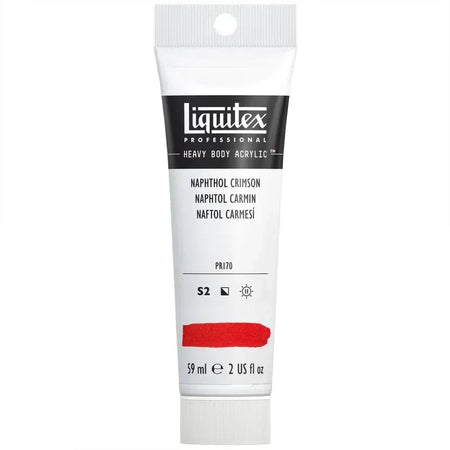 Professional Heavy Body Acrylic Paint, 59 mL Tube, Naphthol Crimson