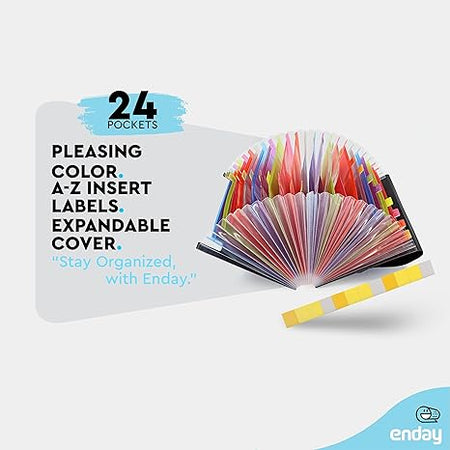 Accordion File Organizer 24 Pocket Expanding File