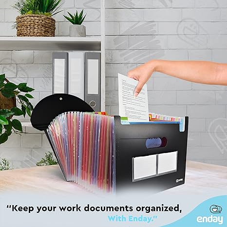 Accordion File Organizer 24 Pocket Expanding File