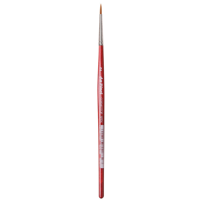 COSMOTOP-SPIN Silkpainting Brush, Synthetic, Watercolor, Round, Size 2