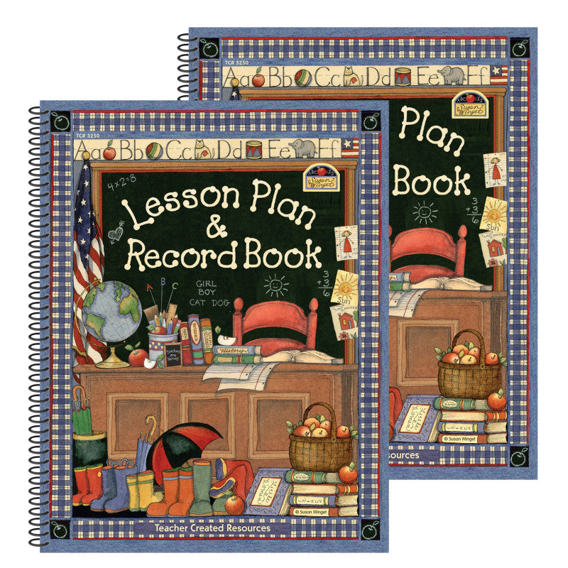 Susan Winget Lesson Plan & Record Book, Pack of 2